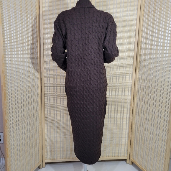 Duster style brown cardigan - Picture 4 of 10